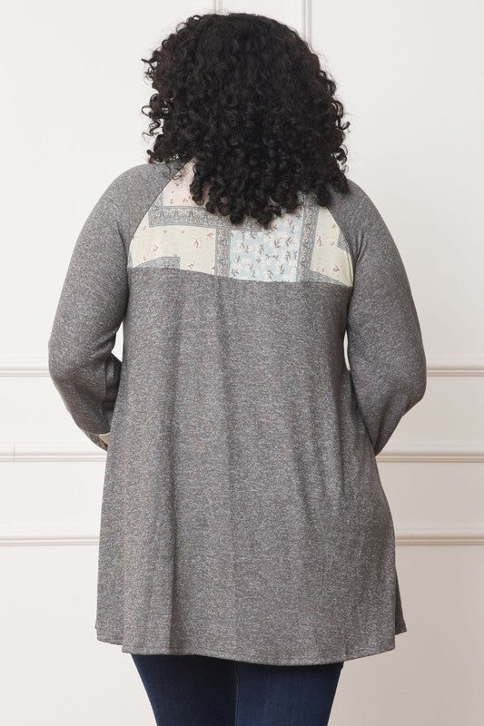Stilla | Patchwork Panel Accent A-linje Tunika