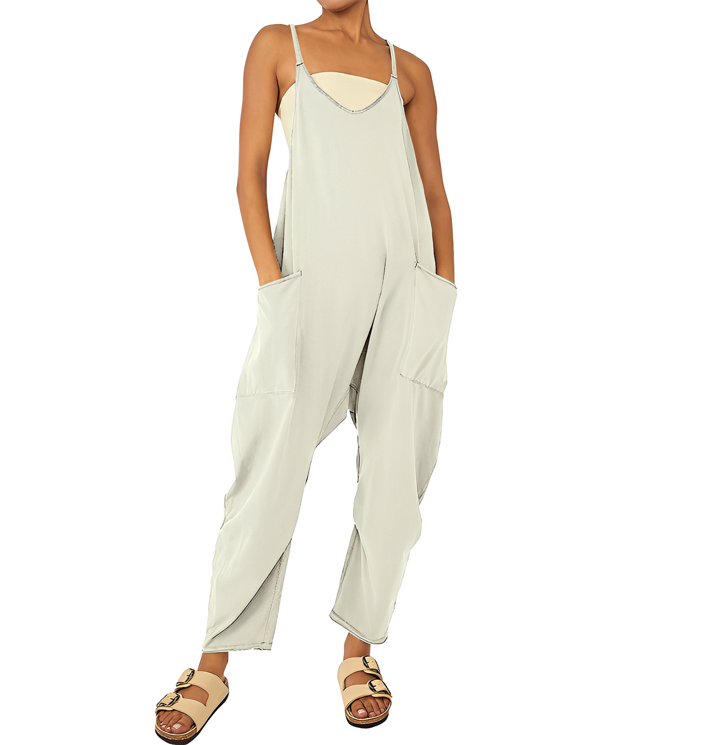 Stilla | Casual Jumpsuit Uden Ærmer med Lommer til Kvinder