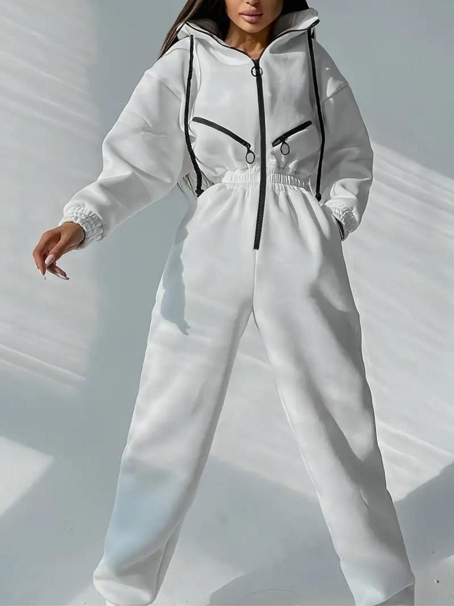 Stilla | Jumpsuit Med Hætte Og Snøre