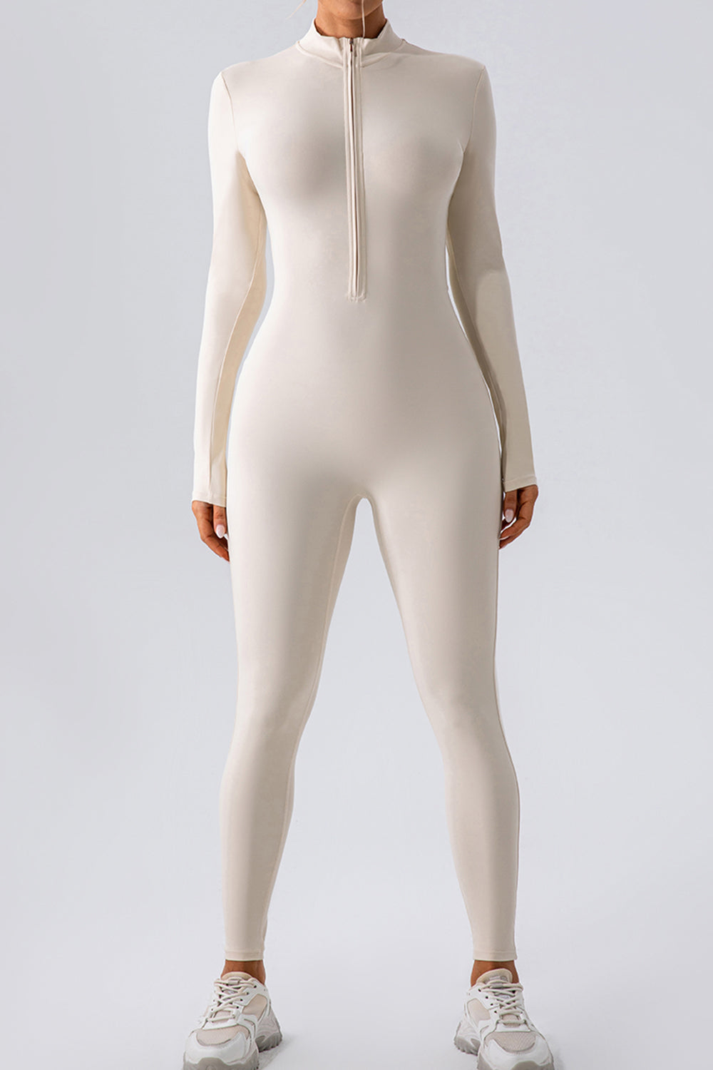 Stilla | Zip Mock Hals Aktiv Jumpsuit