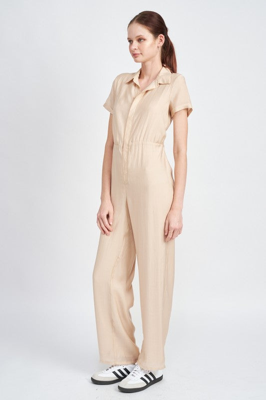 Stilla | Ærmeløs Jumpsuit Med Åben Ryg