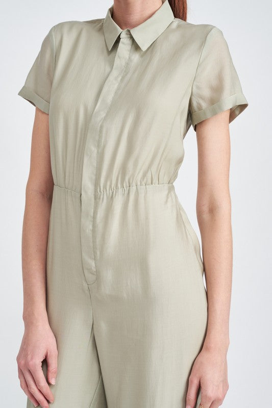 Stilla | Ærmeløs Jumpsuit Med Åben Ryg