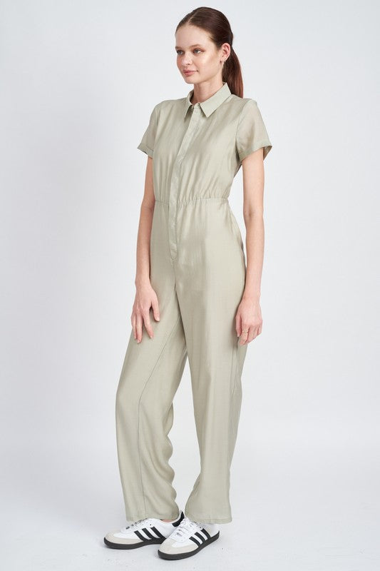 Stilla | Ærmeløs Jumpsuit Med Åben Ryg