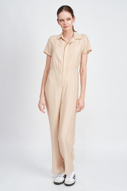 Stilla | Ærmeløs Jumpsuit Med Åben Ryg