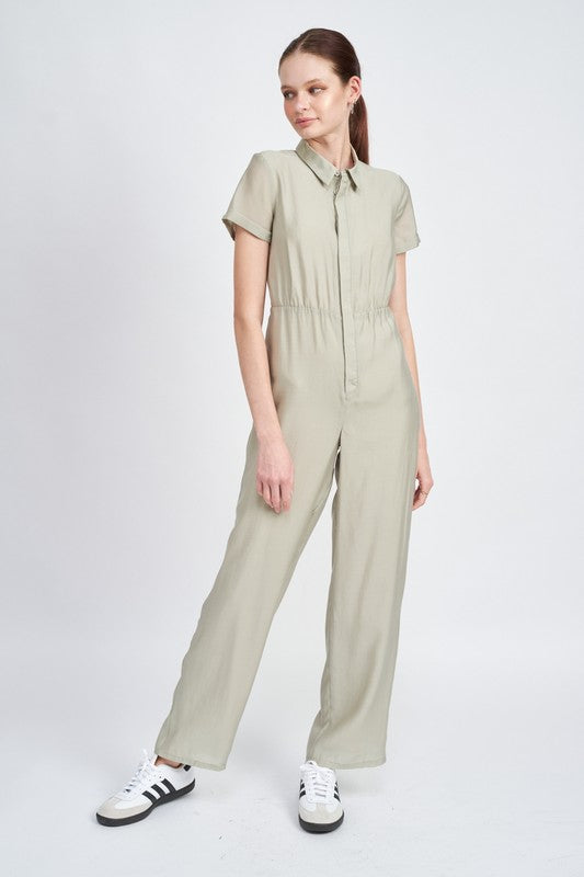 Stilla | Ærmeløs Jumpsuit Med Åben Ryg