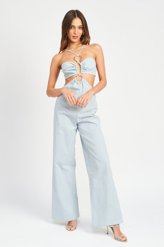 Stilla | O Ring Cut Out Jumpsuit