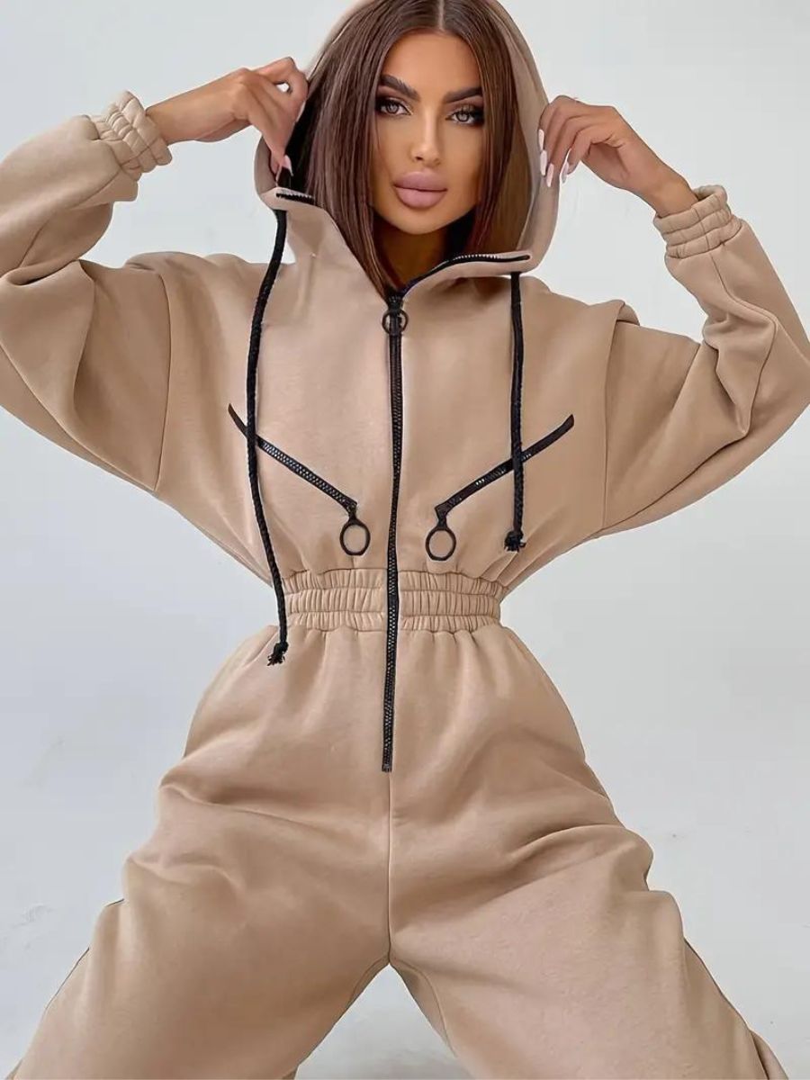 Stilla | Jumpsuit Med Hætte Og Snøre