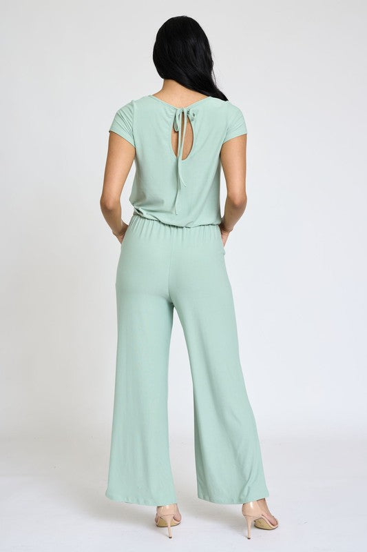 Stilla | Kortærmet Jumpsuit M/lomme