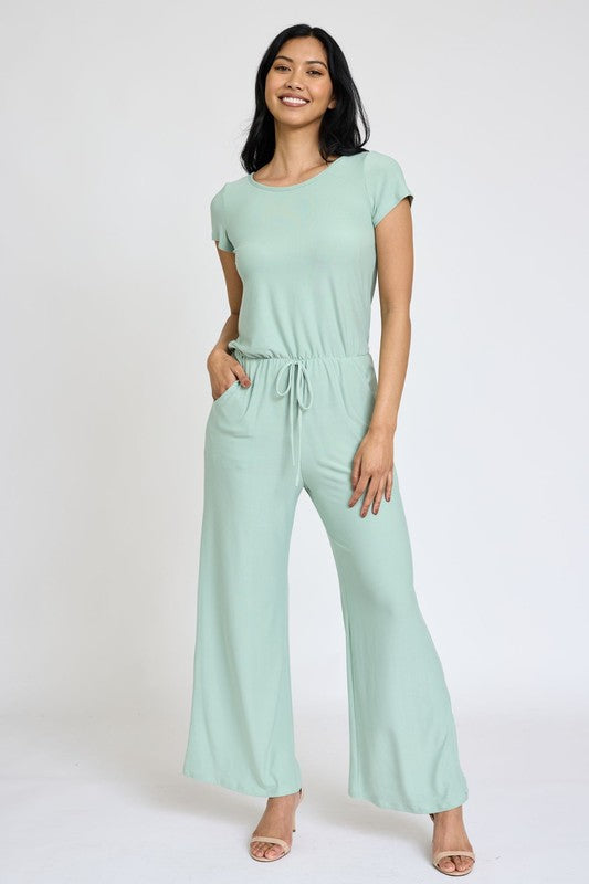 Stilla | Kortærmet Jumpsuit M/lomme