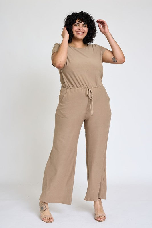 Stilla | Kortærmet Jumpsuit M/lomme