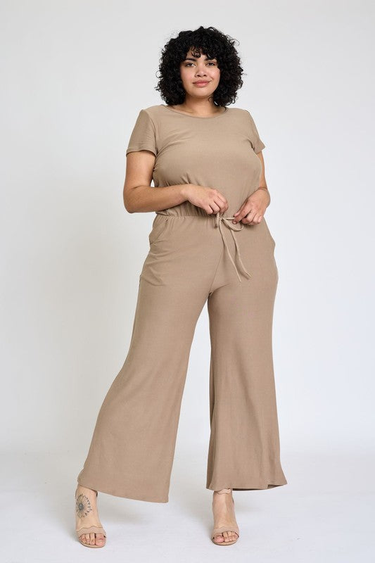 Stilla | Kortærmet Jumpsuit M/lomme