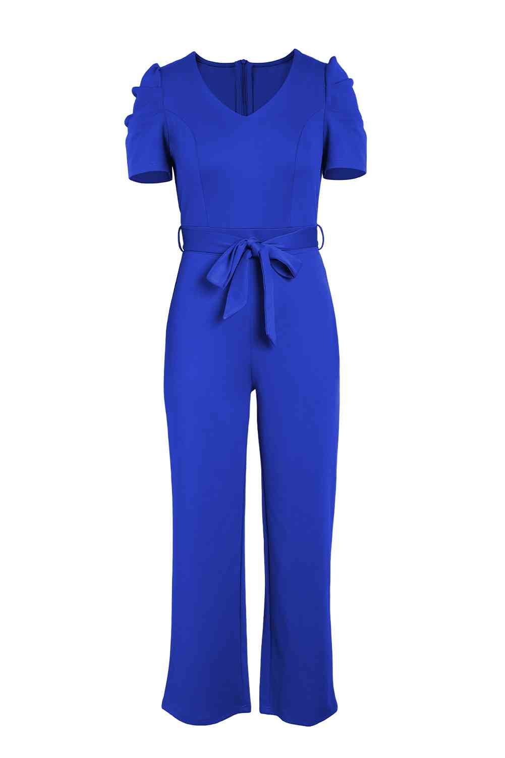 Stilla | Puff Sleeve V-hals Jumpsuit