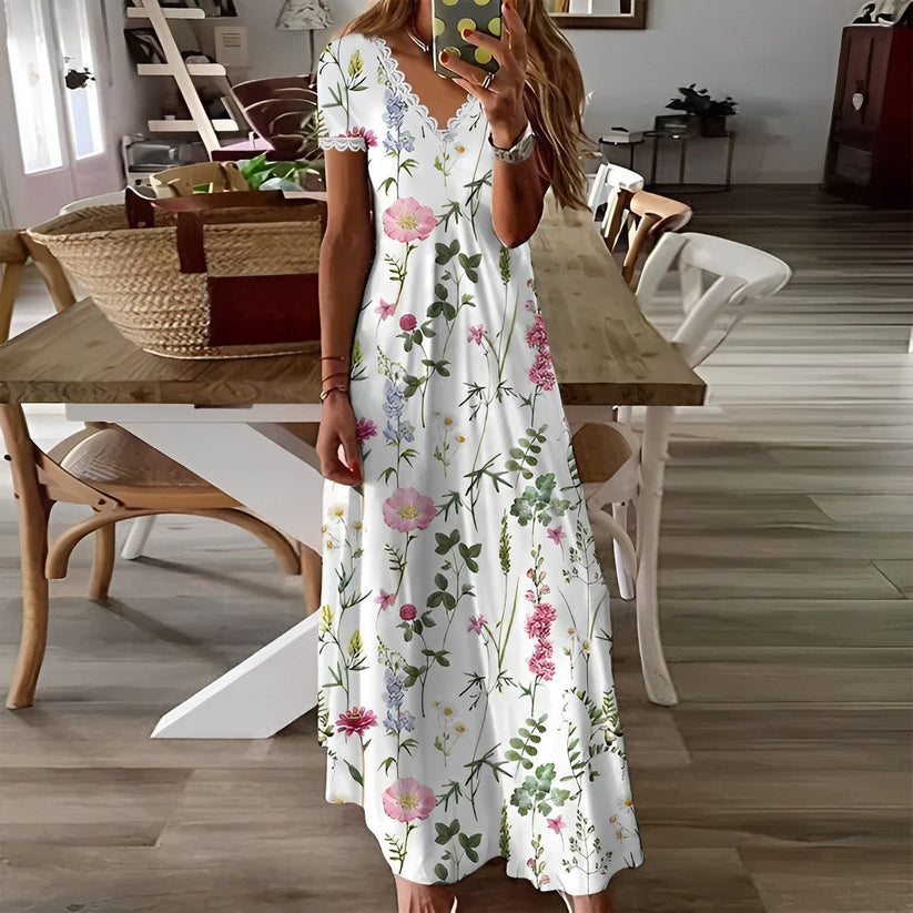 Stilla | Elegant Kjole Med Blomsterdesign Til Et Stilfuldt Look