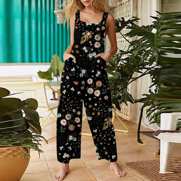 Stilla | Jumpsuit med blomstermønster til kvinder