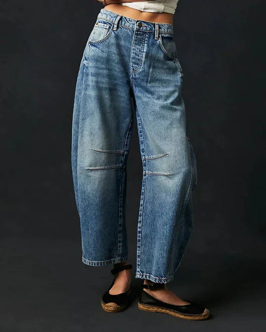 Stilla | Barrel Jeans Med Mellem-høj Talje Til Kvinder