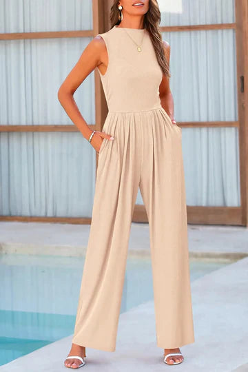 Stilla | Jumpsuit med rund halsudskæring