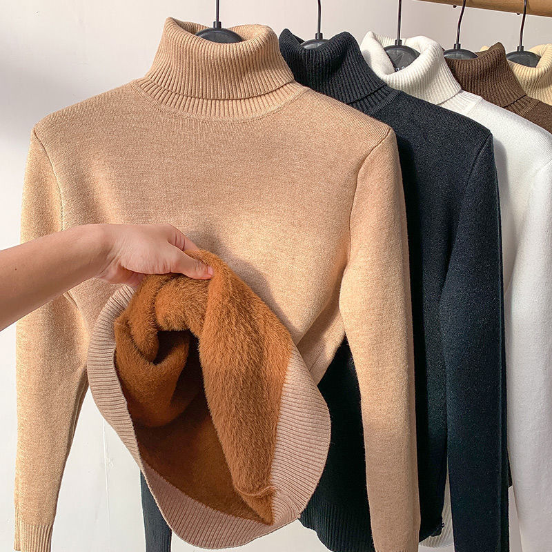 Stilla | Varm Plys Turtle Neck Sweater