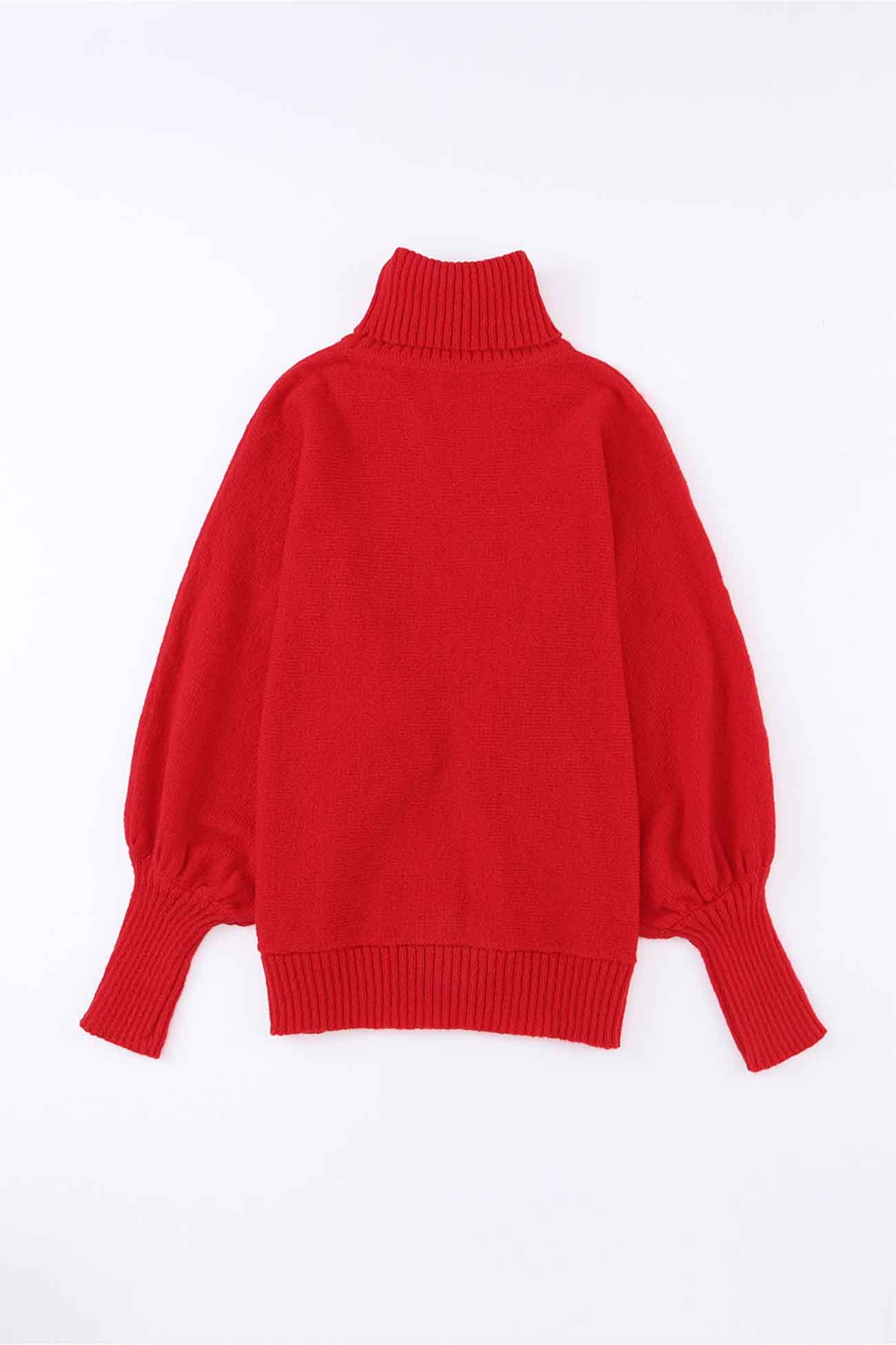 Stilla | Glad Sweater Af Strik Med Rullekrave Og Trykte Ærmer
