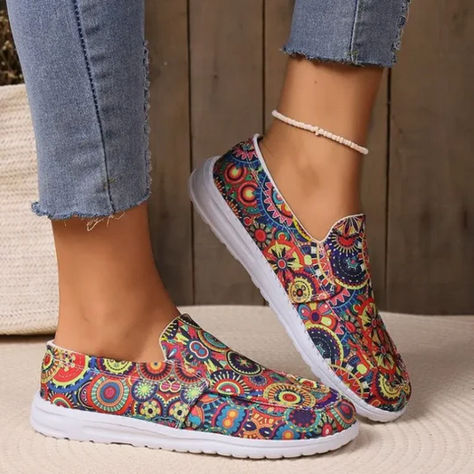 Stilla | Kvinders Sneakers Med Blomsterprint