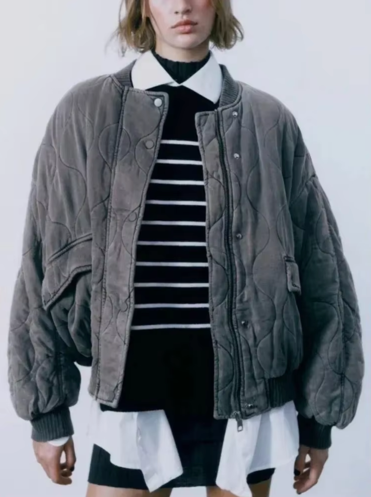 Stilla | Veste i bomuld med rund hals