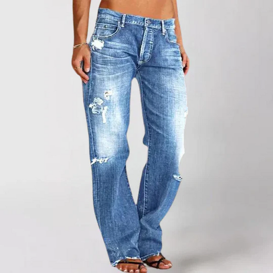 Stilla | Løse Vidde Skåret Jeans Til Damer