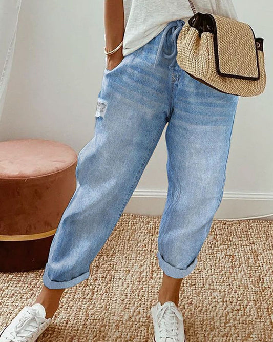 Stilla | Jeans Med Afslappet Stil Og Lommer