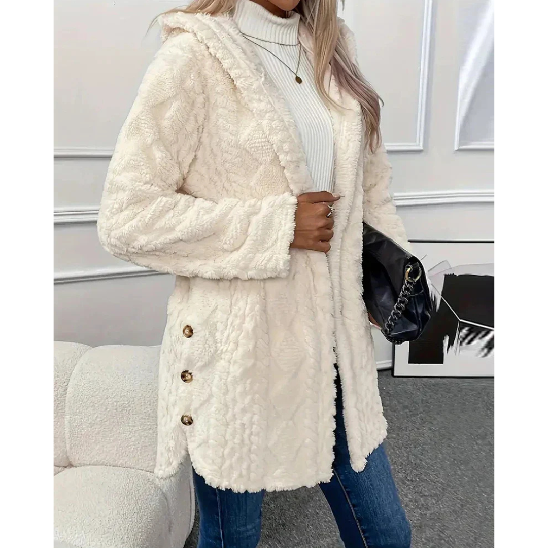 Stilla | Damen Hoodie Varm Strikjakke
