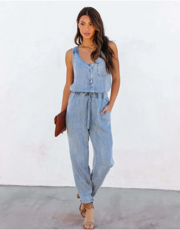Stilla | Forår Sommer Nyheder Dame Denim Jumpsuit