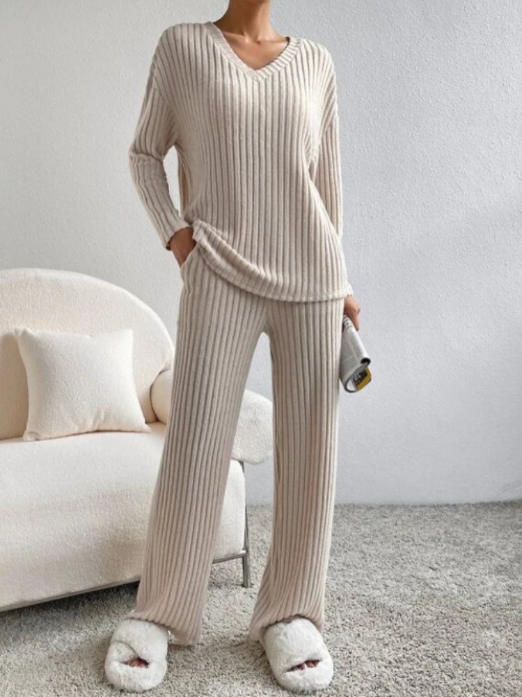 Stilla | Elegant Bluse Og Bukser Sæt Til Dame