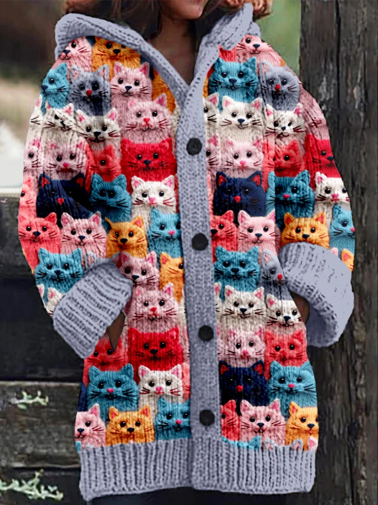 Stilla | Kattemønster Cardigan