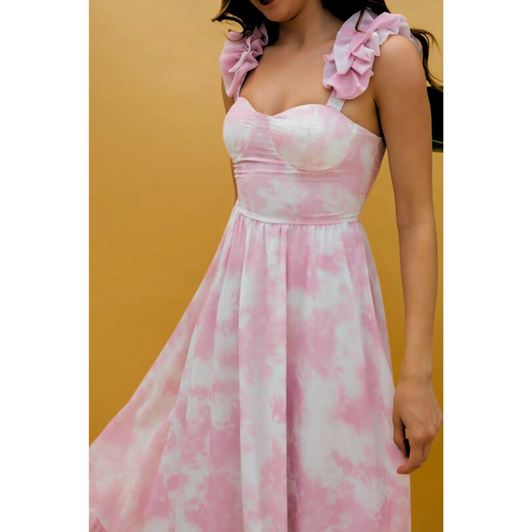 Stilla | Ruffle Midi Dress
