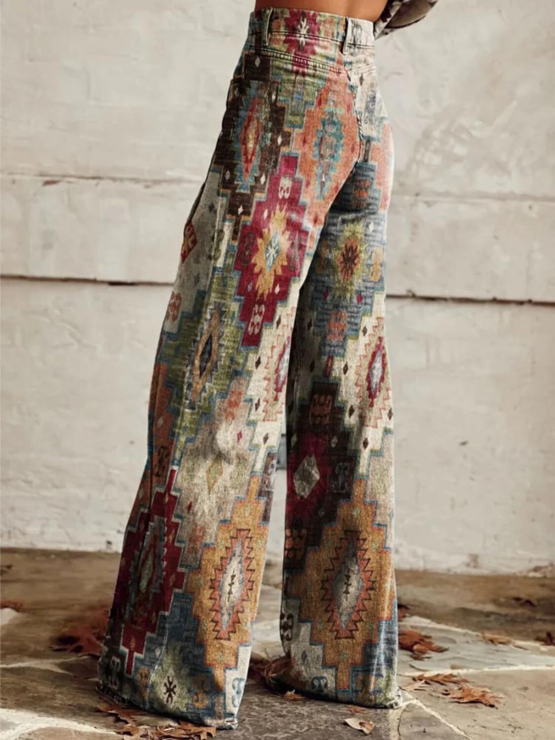 Stilla | Weinlese Boho Flared Jeans
