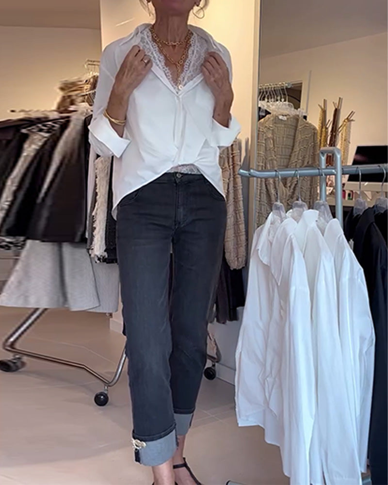 Stilla | Spids Underdele Sæt Revers Uni Langærmet