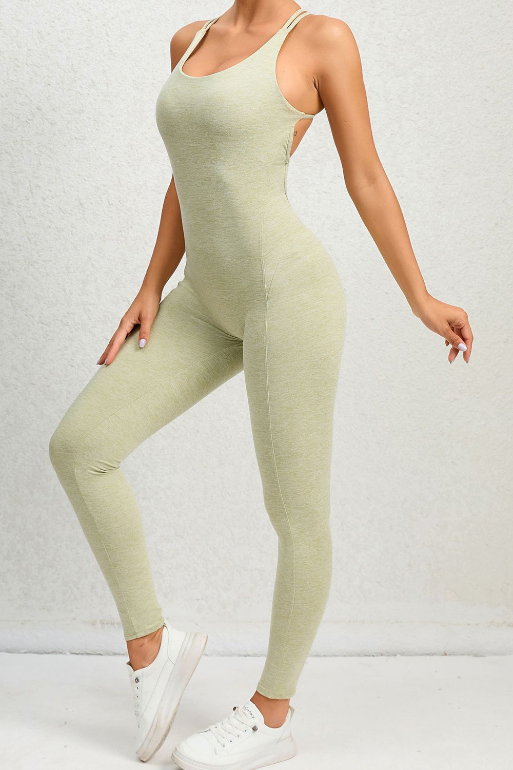 Stilla | Scoop Neck Ærmeløs Aktiv Jumpsuit