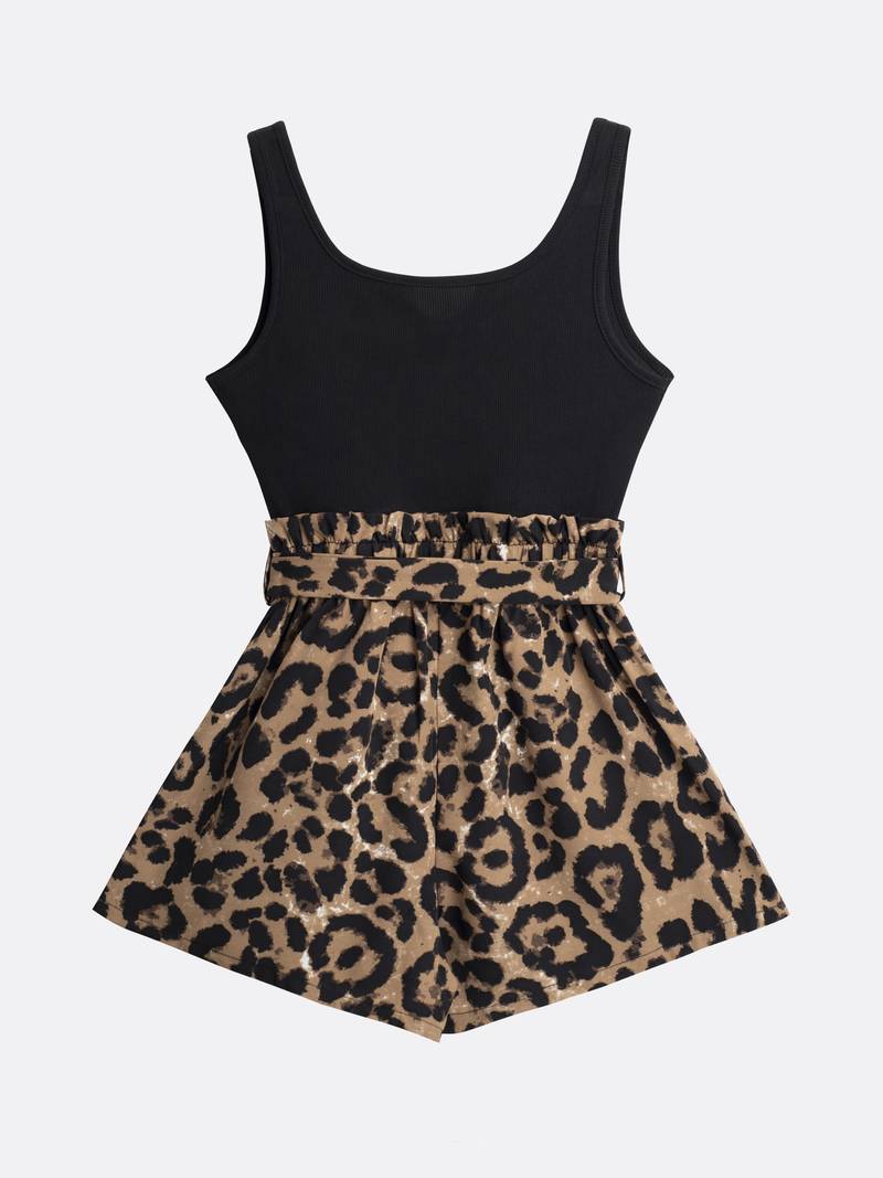 Stilla | Ærmeløs Stribet Jumpsuit Med Slids
