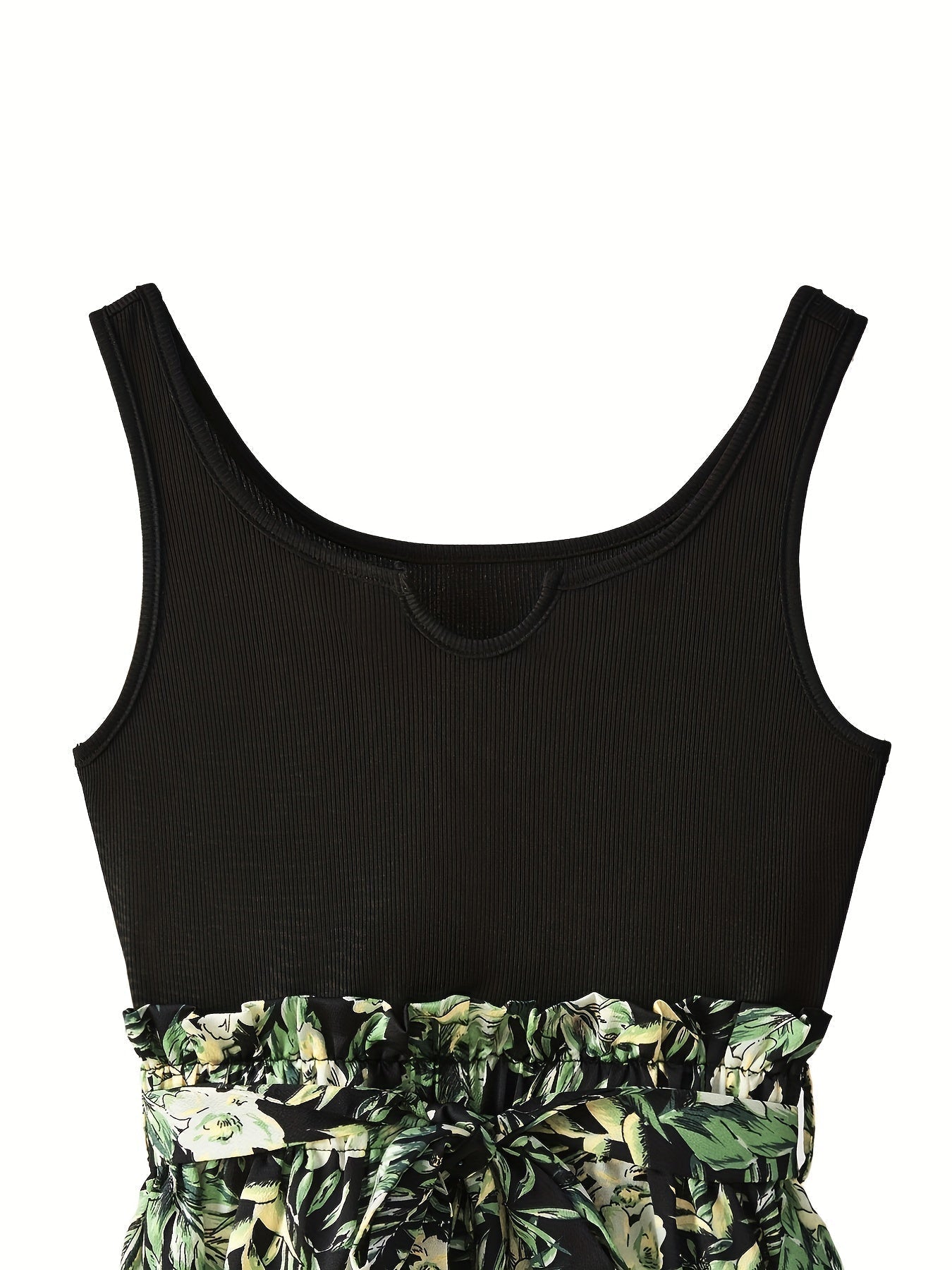 Stilla | Ærmeløs Stribet Jumpsuit Med Slids