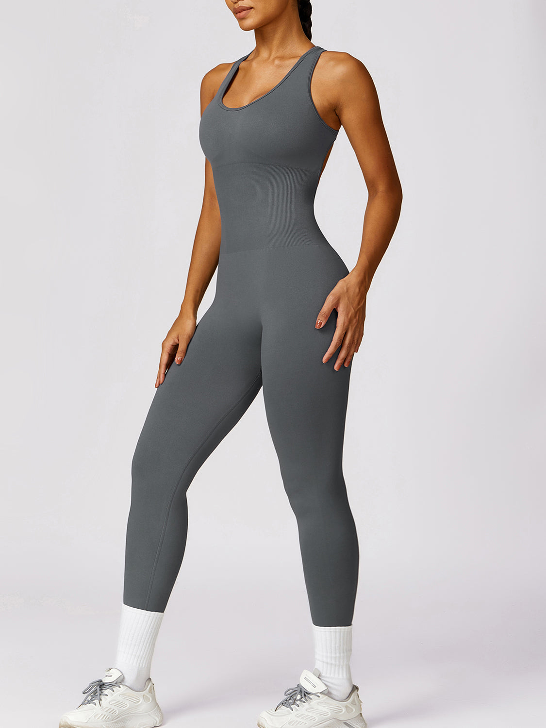 Stilla | Bae Ærmeløs Cutout Racerback Aktiv Jumpsuit