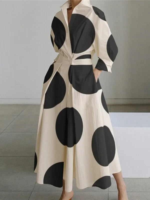 Stilla | Maxi Kjole Med Temper Print