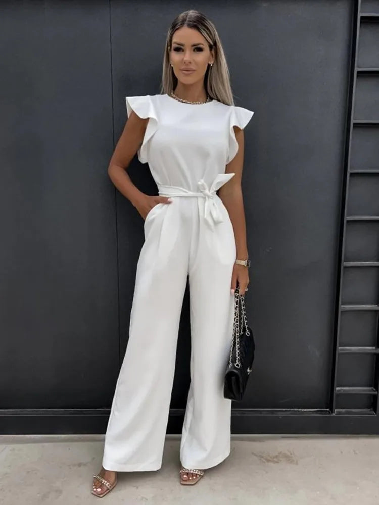Stilla | Elegant Jumpsuit Med Flæseærmer