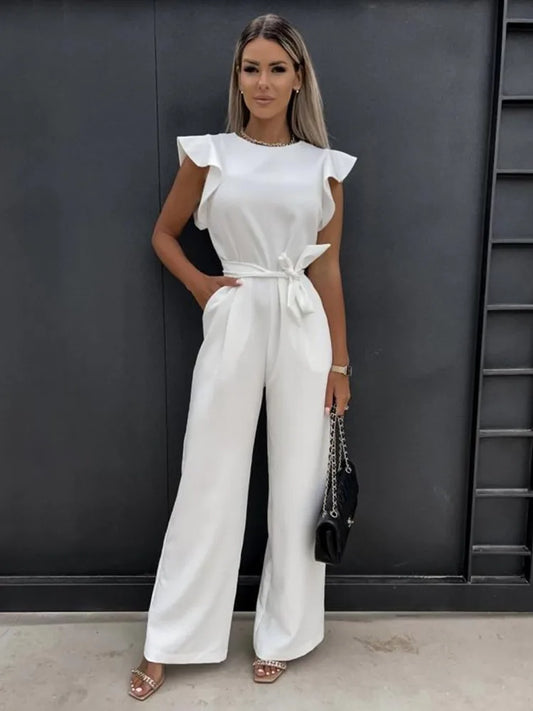 Stilla | Elegant Jumpsuit Med Flæseærmer