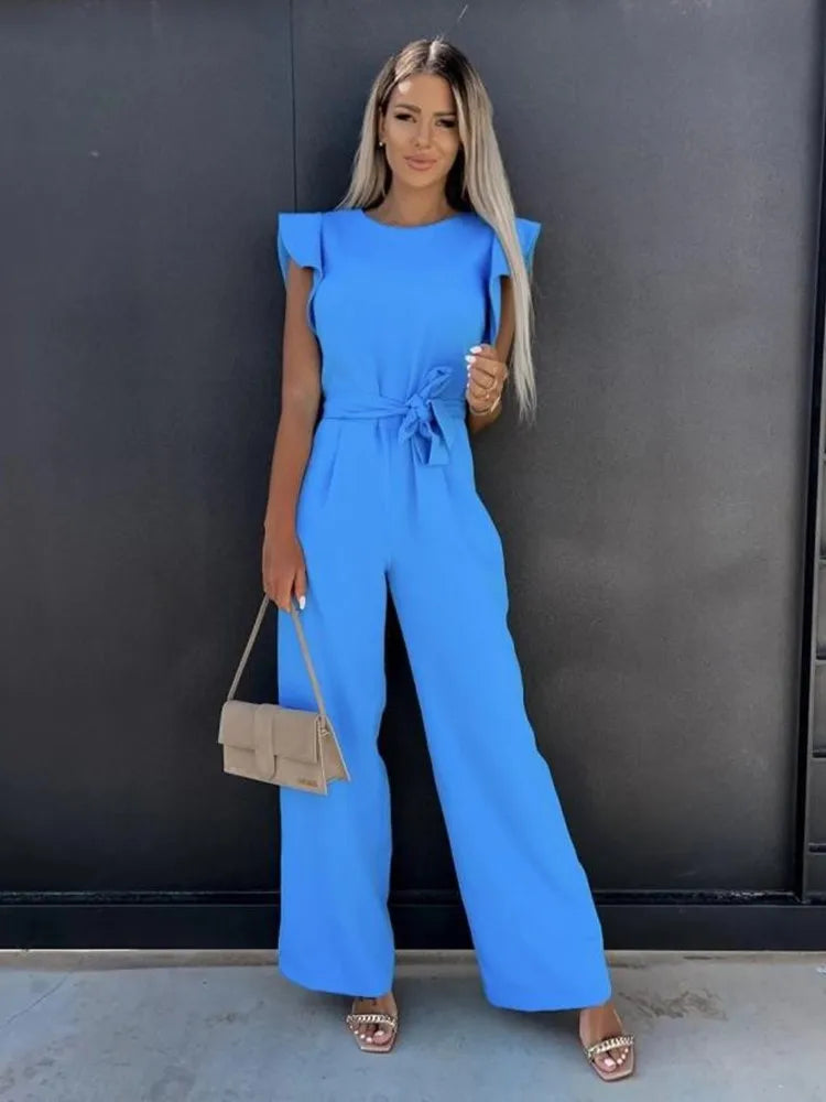 Stilla | Elegant Jumpsuit Med Flæseærmer