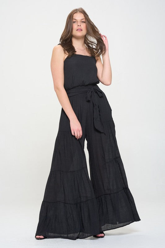 Stilla | Strop Tiered Jumpsuit