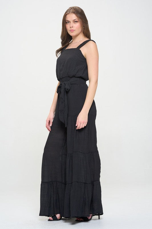 Stilla | Strop Tiered Jumpsuit