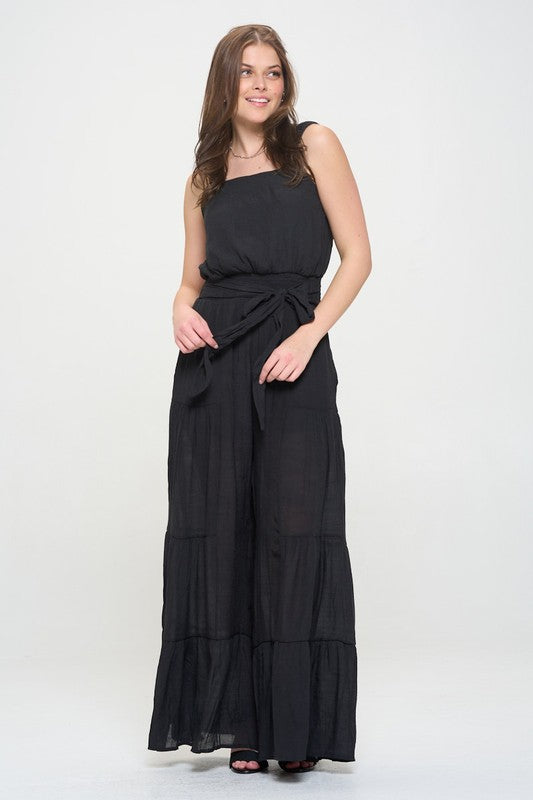 Stilla | Strop Tiered Jumpsuit
