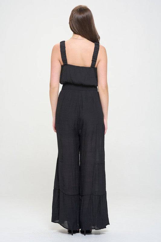 Stilla | Strop Tiered Jumpsuit
