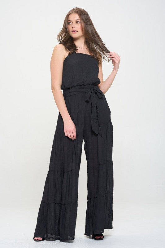 Stilla | Strop Tiered Jumpsuit