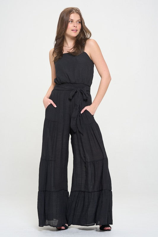 Stilla | Strop Tiered Jumpsuit
