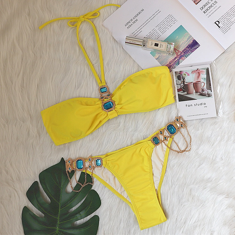 Dame Dekorativ Bikini Sæt Stilla