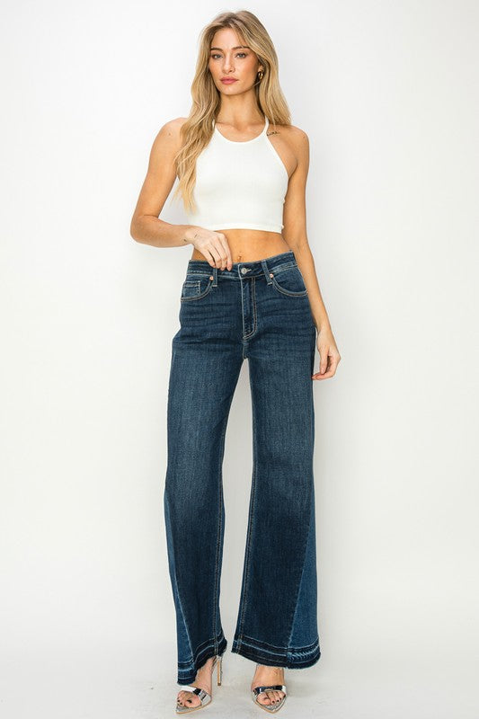 Stilla | Rise Afslappet Bred Ben Jeans