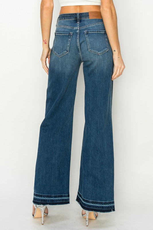 Stilla | Rise Afslappet Bred Ben Jeans